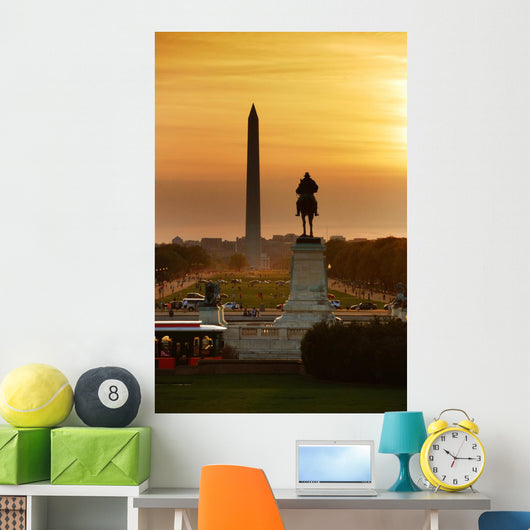 National Mall Sunset Washington DC Wall Mural