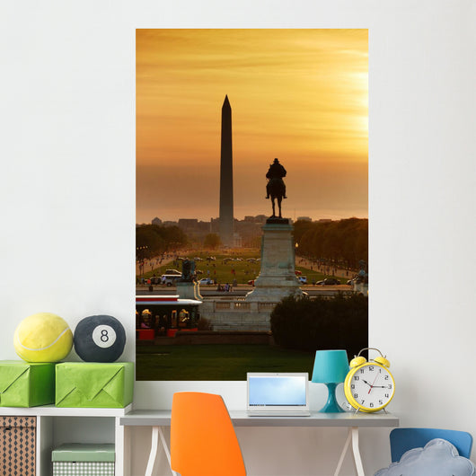 National Mall Sunset Washington DC Wall Mural