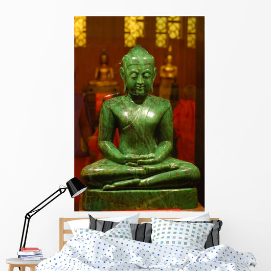 Jade Buddha Statue Wall Mural