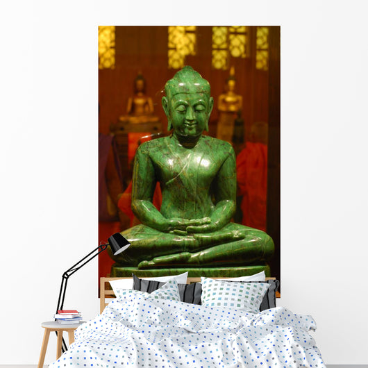 Jade Buddha Statue Wall Mural