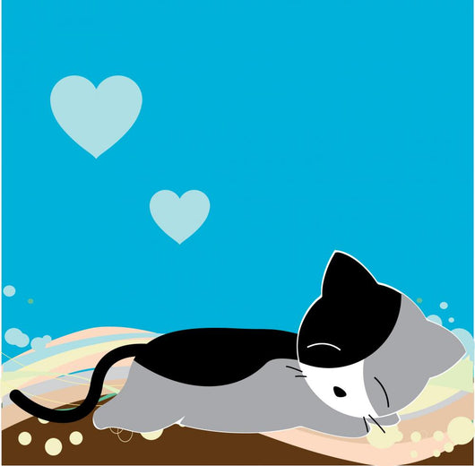 Cute Cat Wall Mural