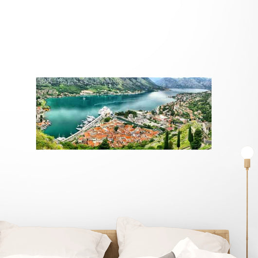 Panoramic Kotor Bay and Wall Decal