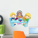 Kids Making Paper Cutouts Wall Mural