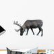 Photo-real Christmas Caribou Wall Decal