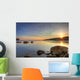 Sunrise along Rocky Shoreline Wall Decal