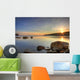 Sunrise along Rocky Shoreline Wall Decal