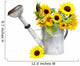 Sunflowers in Watering Can Wall Decal