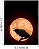 Crow Croaks Against a Full Moon Wall Mural