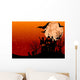 Halloween Background With Haunted House Wall Mural
