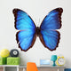 Blue Morpho Butterfly Morpho Godarti Wall Decal