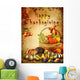 Happy Thanksgiving Wall Mural