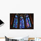 Stained glass windows by Chagall in Reims Wall Mural