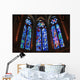 Stained glass windows by Chagall in Reims Wall Mural