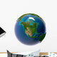 Realistic Planet Earth With Natural Water Wall Decal
