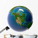 Realistic Planet Earth With Natural Water Wall Decal