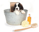 Saint Bernard Puppy in a Washtub Wall Decal