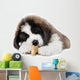 Saint Bernard Puppy Enjoying a Treat Wall Decal