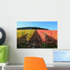 Indian summer, vineyards, wine leaves in autumn coloration Wall Mural
