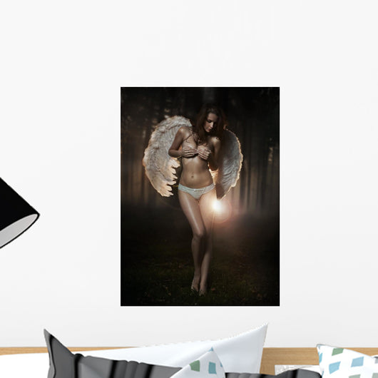 Fine art photo of a woman-angel Wall Mural