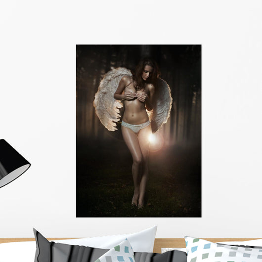 Fine art photo of a woman-angel Wall Mural