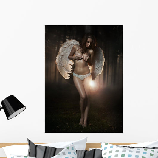 Fine art photo of a woman-angel Wall Mural
