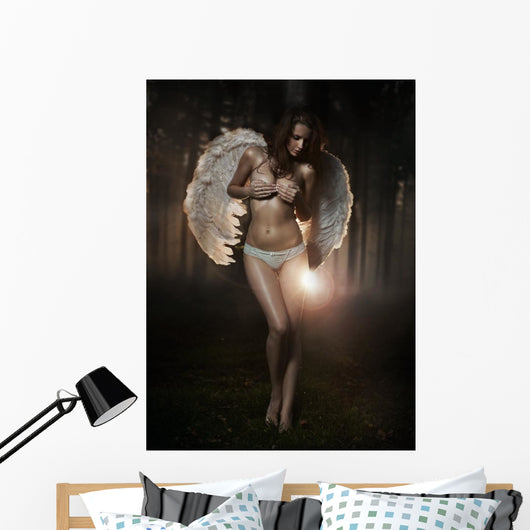 Fine art photo of a woman-angel Wall Mural