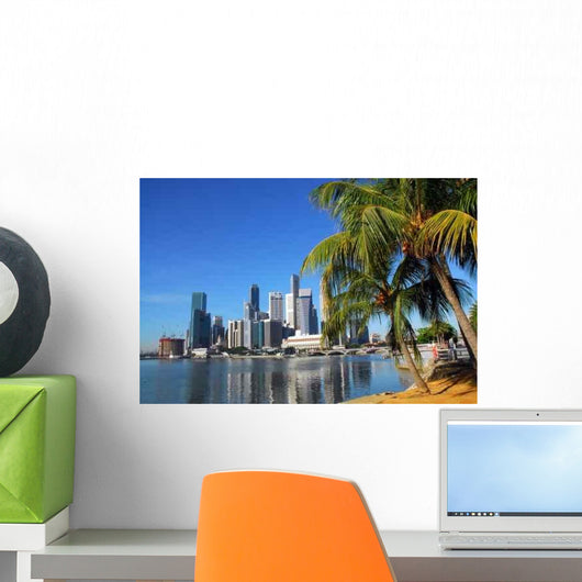 Singapore Skyline Wall Decal