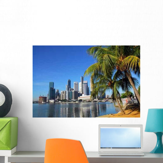 Singapore Skyline Wall Decal