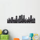 Urban Buildings in the City Wall Decal