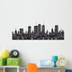 Urban Buildings in the City Wall Decal