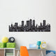 Urban Buildings in the City Wall Decal
