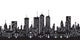 Urban Buildings in the City Wall Decal