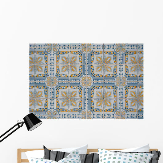 Ornamental Old Tiles Wall Mural