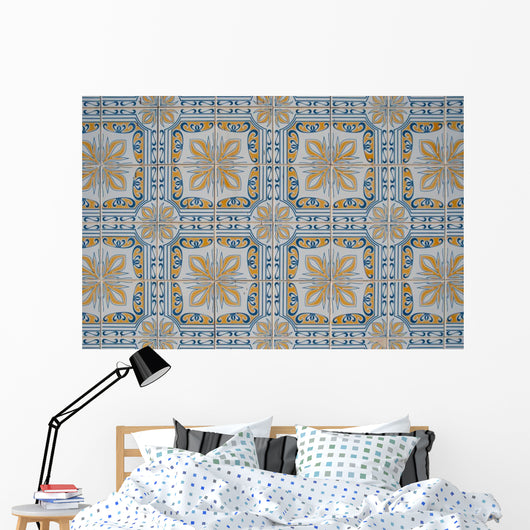Ornamental Old Tiles Wall Mural