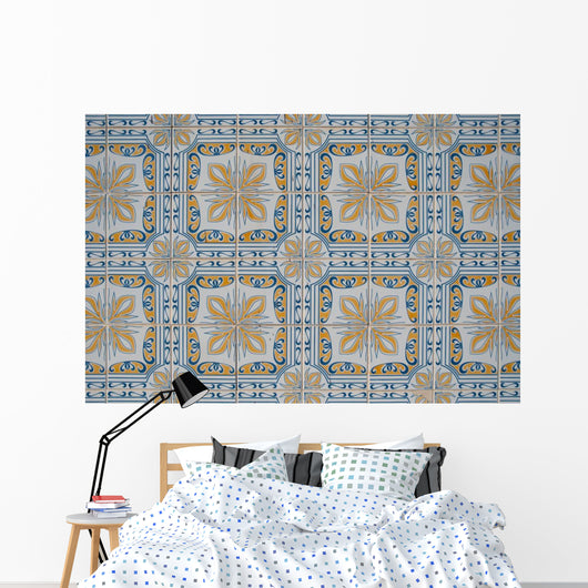 Ornamental Old Tiles Wall Mural
