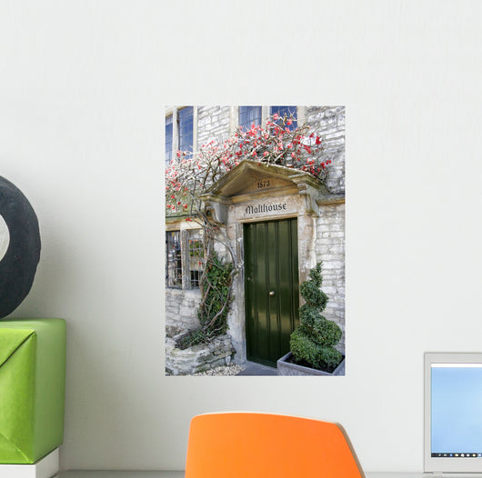 english cottage doorway Wall Mural