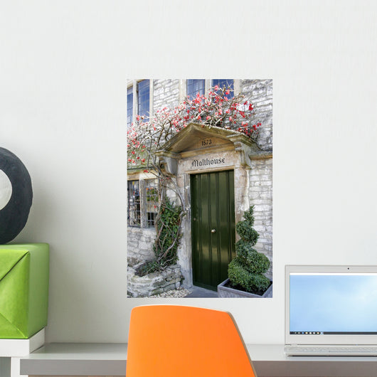 english cottage doorway Wall Mural