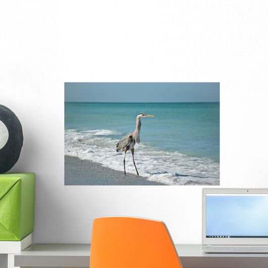 Great Blue Heron Gulf Wall Mural