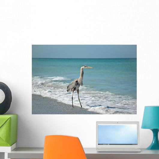 Great Blue Heron Gulf Wall Mural