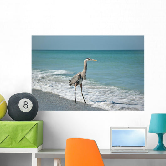 Great Blue Heron Gulf Wall Mural