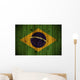 Wooden Brazil flag Wall Mural