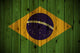 Wooden Brazil flag Wall Mural