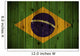 Wooden Brazil flag Wall Mural