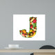 Healthy Letter J Wall Decal