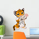 Cute Playful Tiger Cub Wall Decal