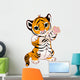 Cute Playful Tiger Cub Wall Decal