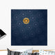 Blue Arabesque Wall Mural