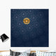 Blue Arabesque Wall Mural