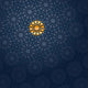 Blue Arabesque Wall Mural