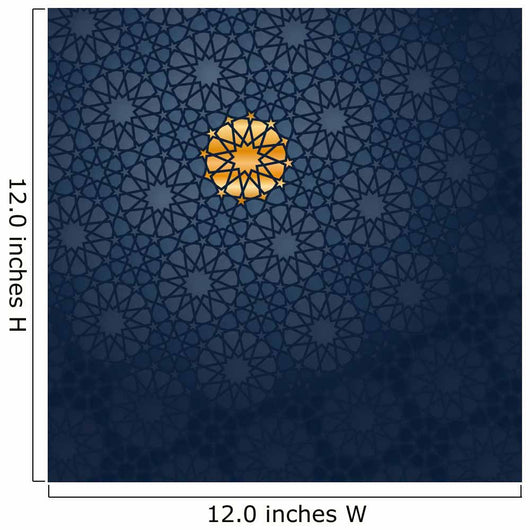 Blue Arabesque Wall Mural